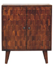 Chestnut Pineapple Carved Cabinet