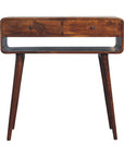 Burundi Mango Wood Console Table in Chestnut