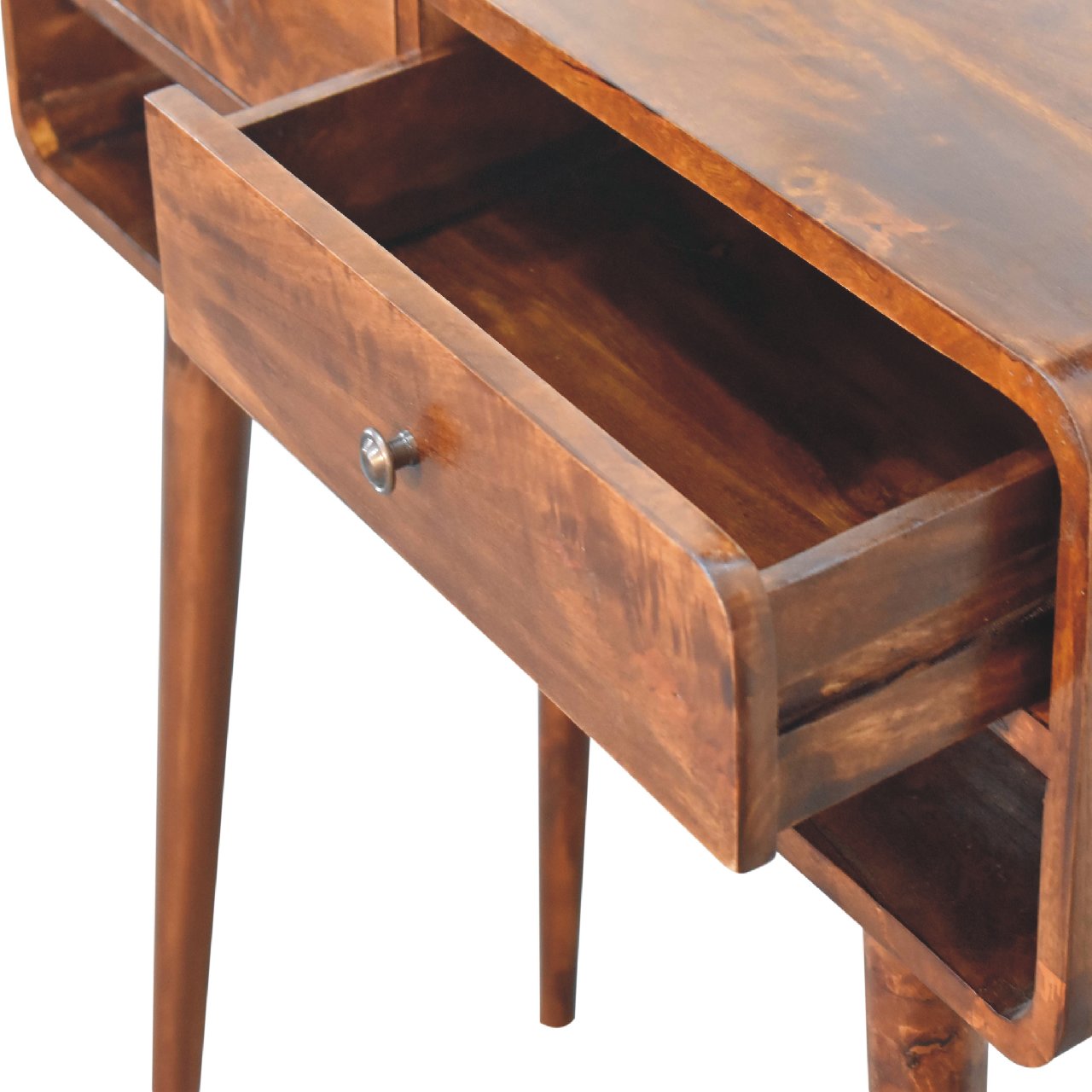 Burundi Mango Wood Console Table in Chestnut