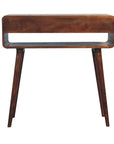 Burundi Mango Wood Console Table in Chestnut