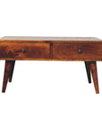 Burundi Mango Wood Coffee Table in Chestnut