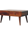 Burundi Mango Wood Coffee Table in Chestnut