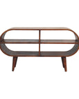 Rondo Mango Wood TV Unit in Chestnut