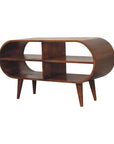 Rondo Mango Wood TV Unit in Chestnut