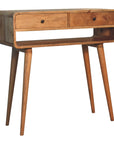 Burundi Mango Wood Console Table in Oak