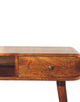 Stockholm Mango Wood Console Table in Chestnut