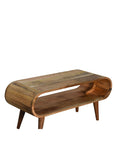 Aruba Mango Wood Coffee Table in Oak