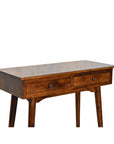 Chestnut Two Drawer Console Table