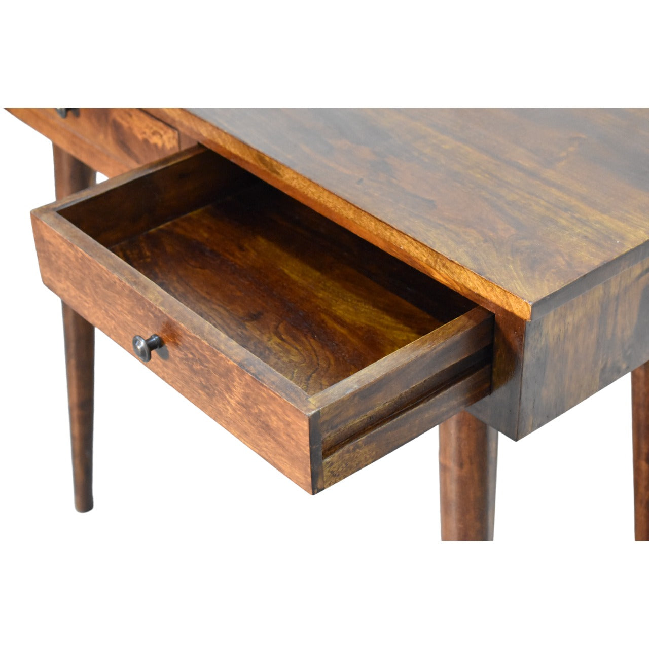 Chestnut Two Drawer Console Table