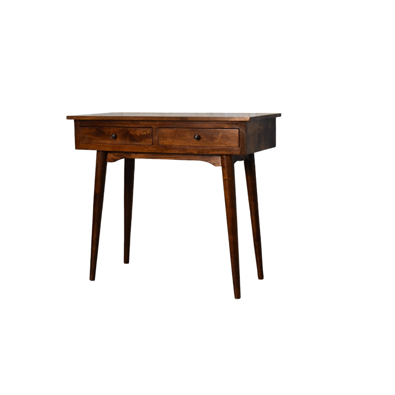 Chestnut Two Drawer Console Table