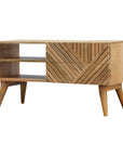 Arwa Mango Wood TV Unit in Oak