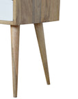 Small White Mango Wood Bedside Table