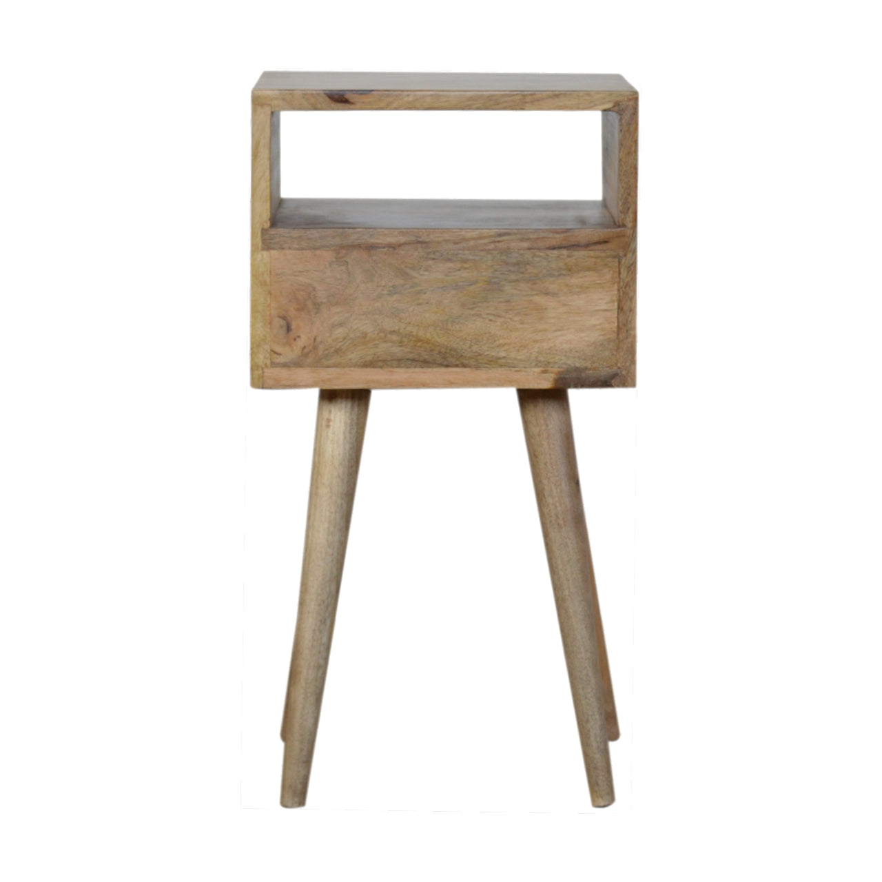 Small White Mango Wood Bedside Table