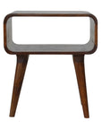 Aruba Mango Wood Bedside Table in Chestnut