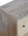 Kinn Mango Wood Chest of Drawers in Oak