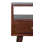 Nusa Mango Wood Bedside Table in Cherry