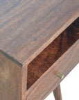 Nusa Mango Wood Bedside Table in Cherry