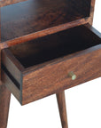 Nusa Mango Wood Bedside Table in Cherry