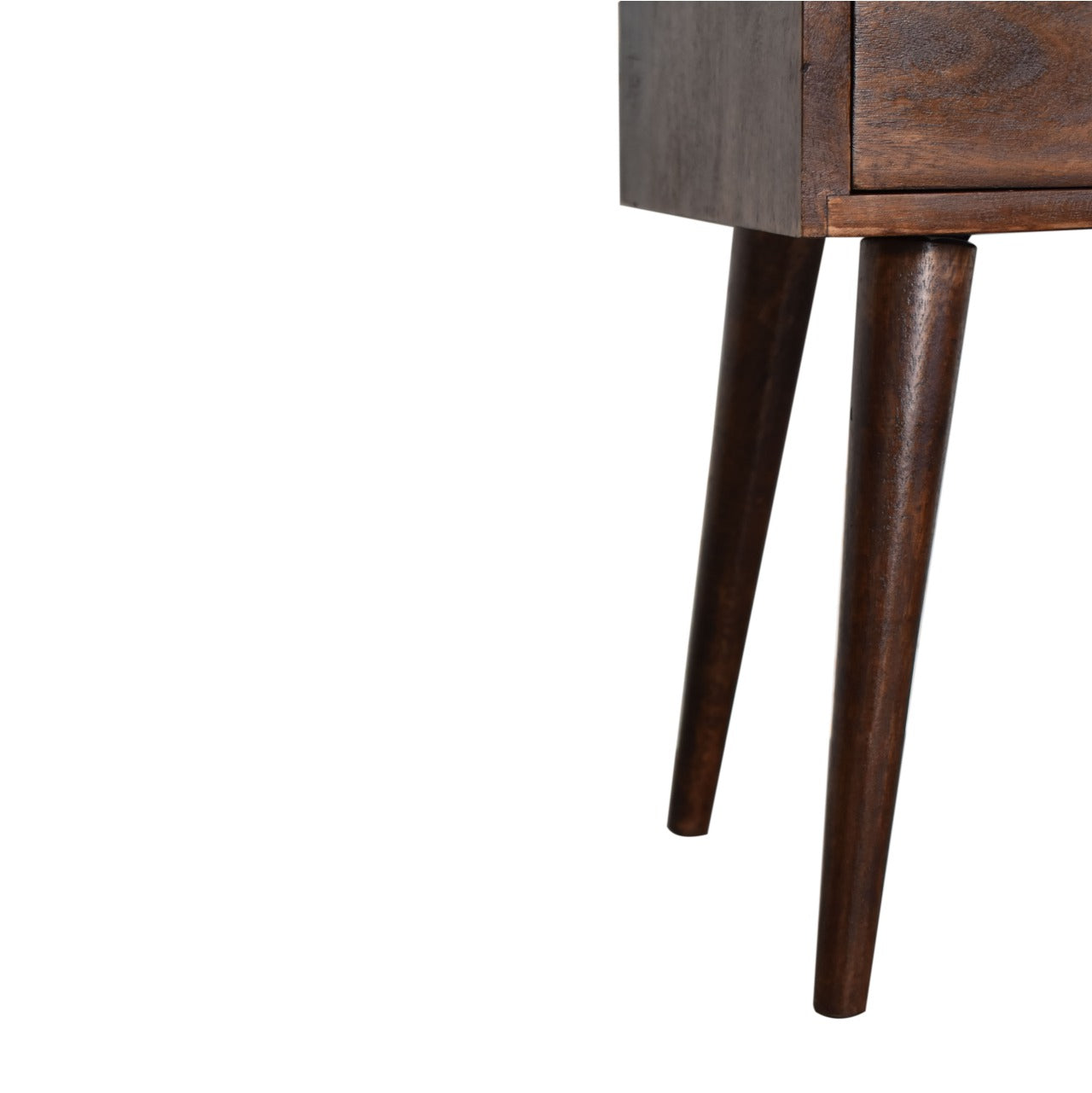 Narrow Walnut Bedside Table