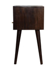 Narrow Walnut Bedside Table