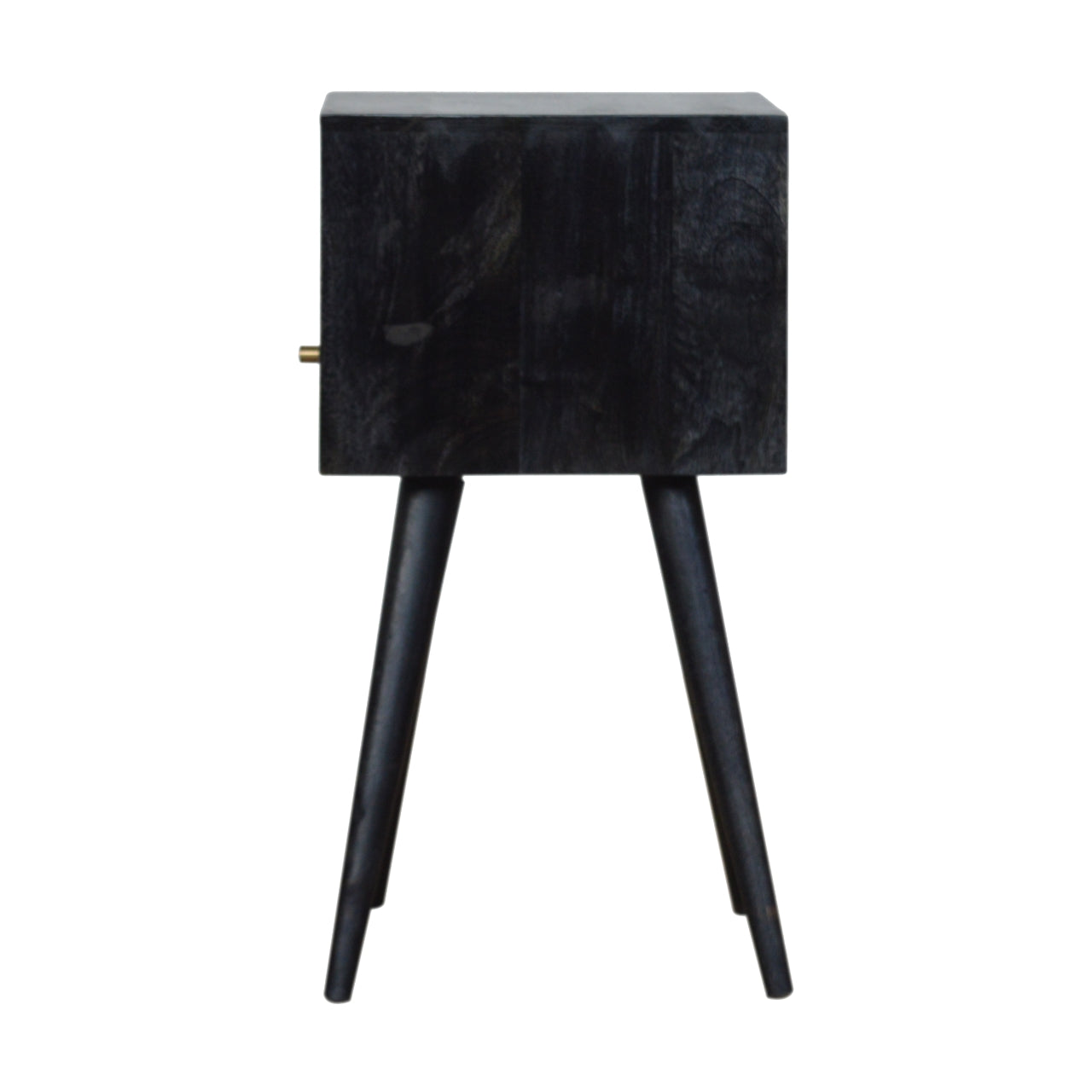 Small Ash Black Bedside Table