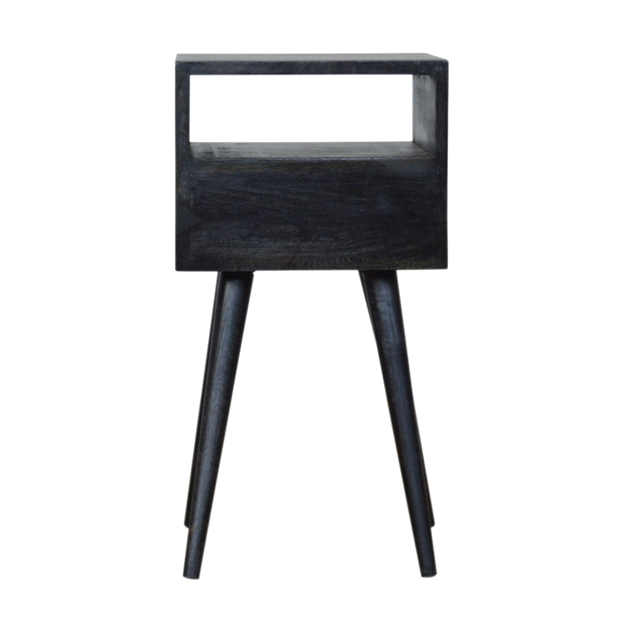 Small Ash Black Bedside Table