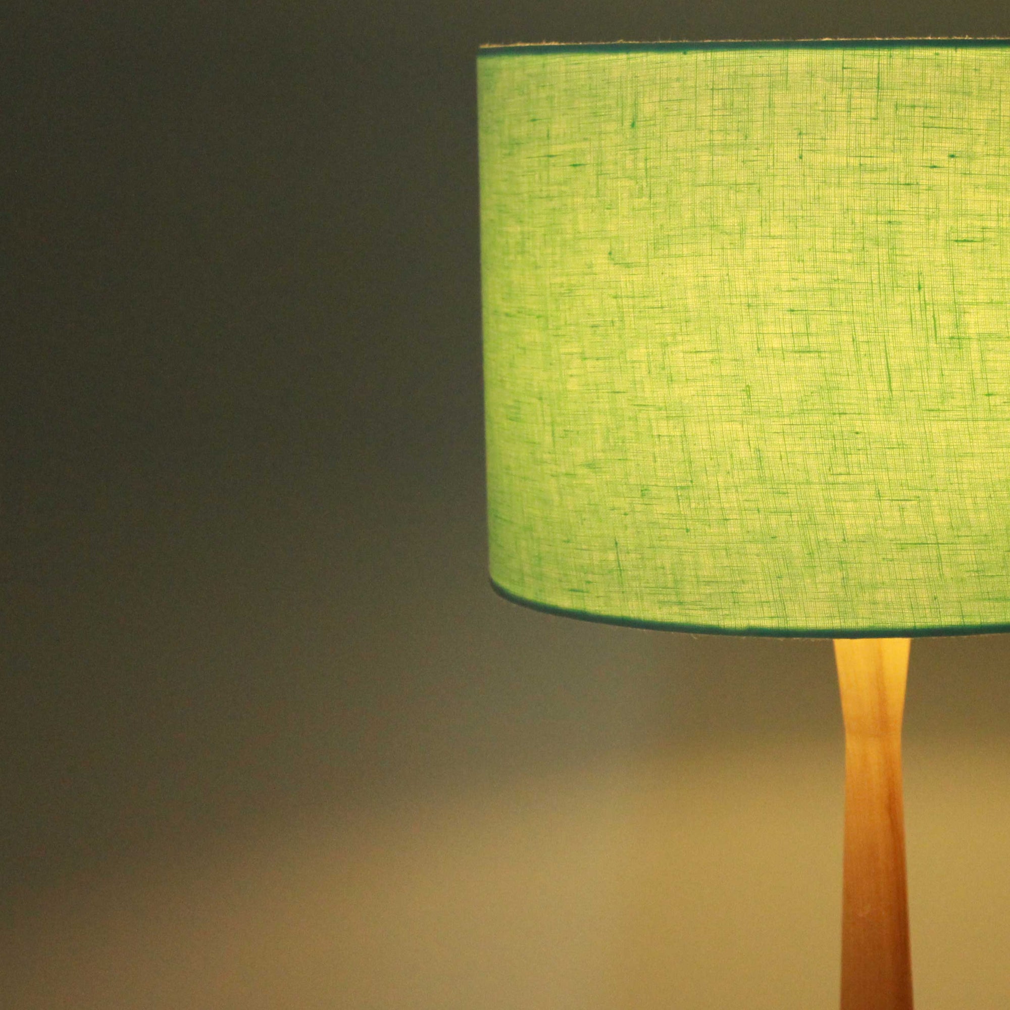 Light Mint Green Linen Lampshade - Tropikala