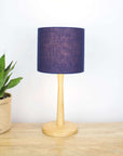 Navy Blue Linen Lampshade - Tropikala