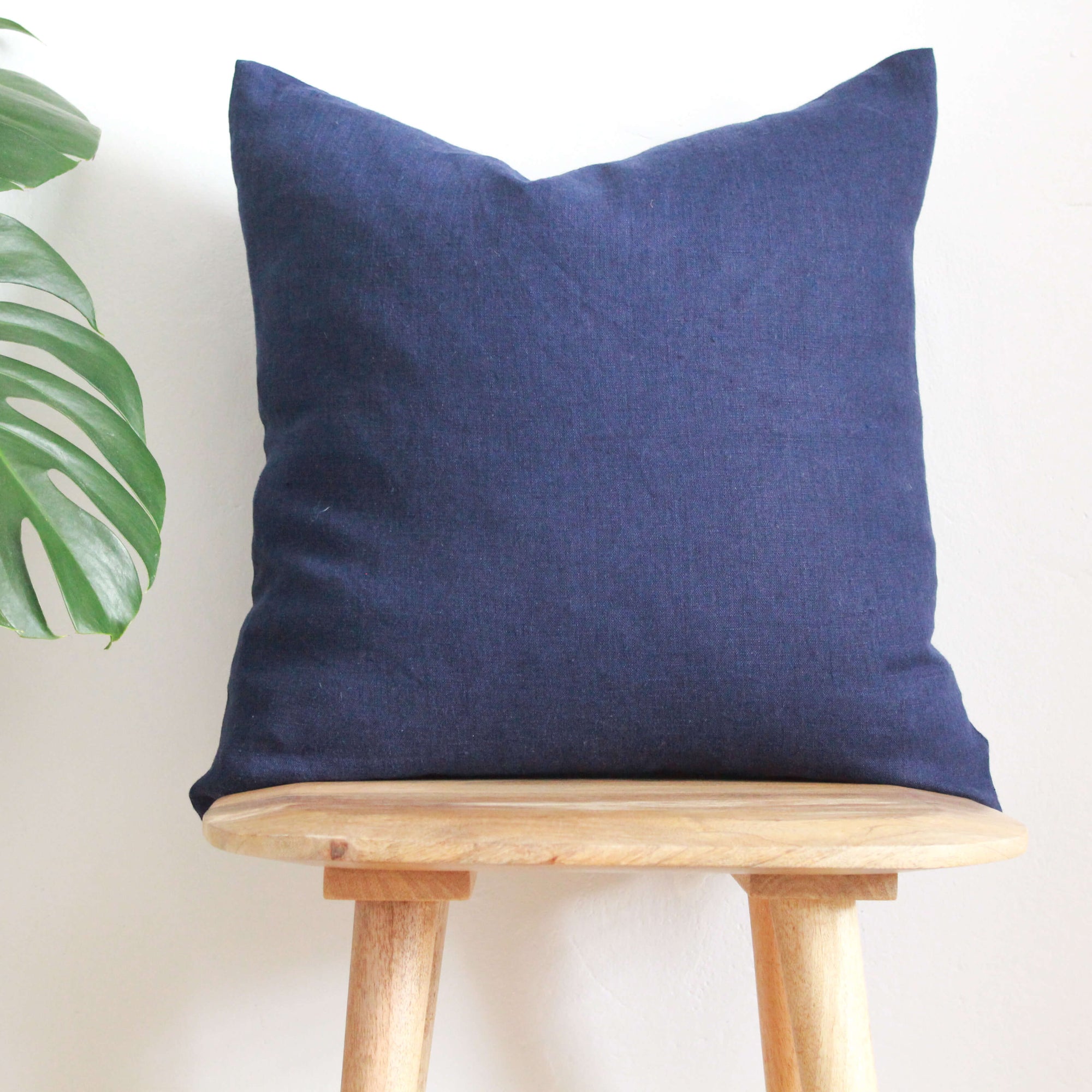 Navy Blue Linen Lampshade