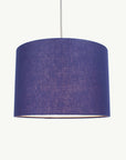 Navy Blue Linen Lampshade - Tropikala