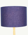 Navy Blue Linen Lampshade - Tropikala