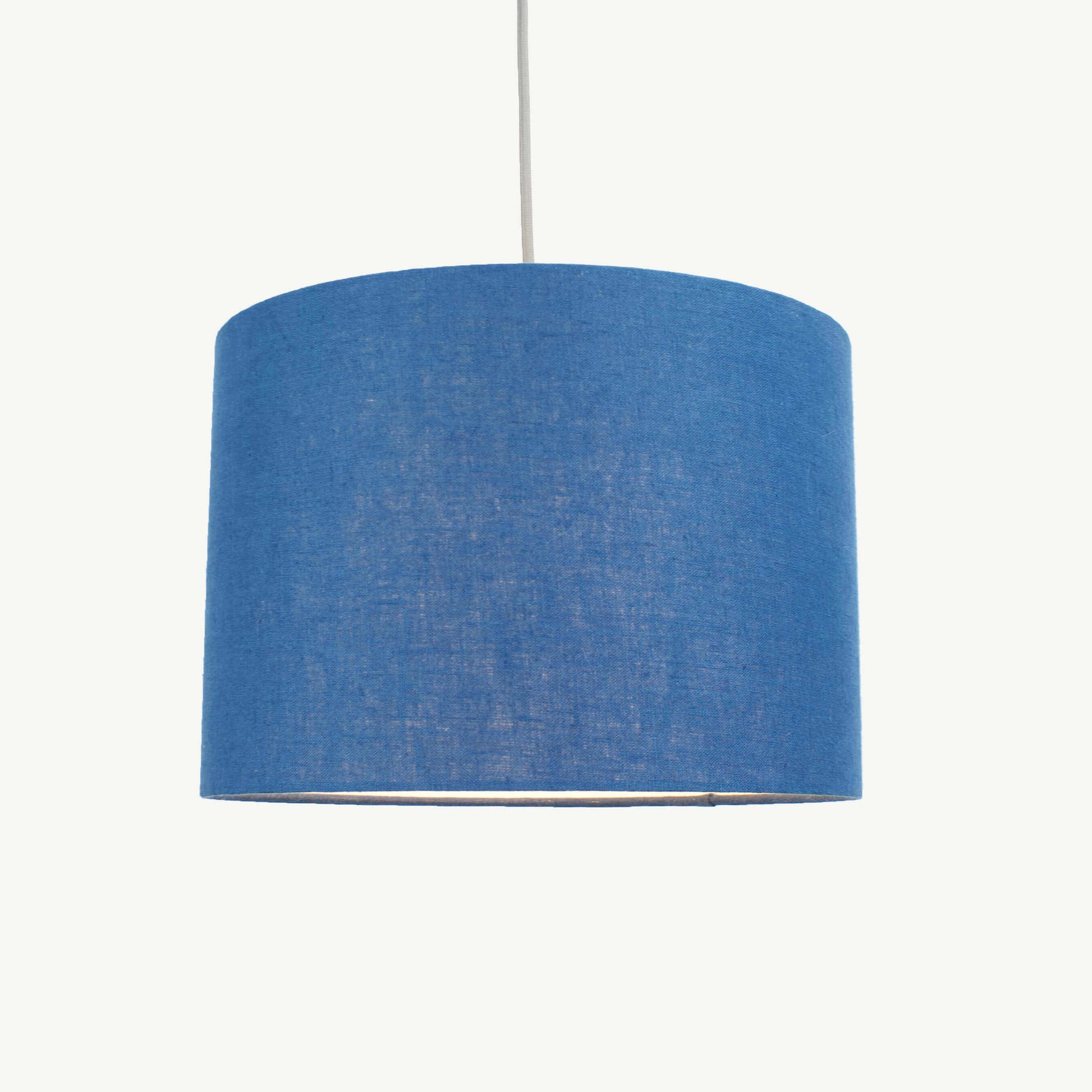 Petrol Blue Linen Lampshade - Tropikala