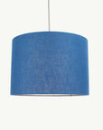 Petrol Blue Linen Lampshade - Tropikala