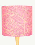 Pink Monstera Leaf Lampshade - Tropikala