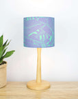 Green and Purple Monstera Leaf Lampshade - Tropikala