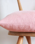 Rose Pink Linen Cushion Cover - Tropikala