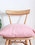 Rose Pink Linen Cushion Cover - Tropikala