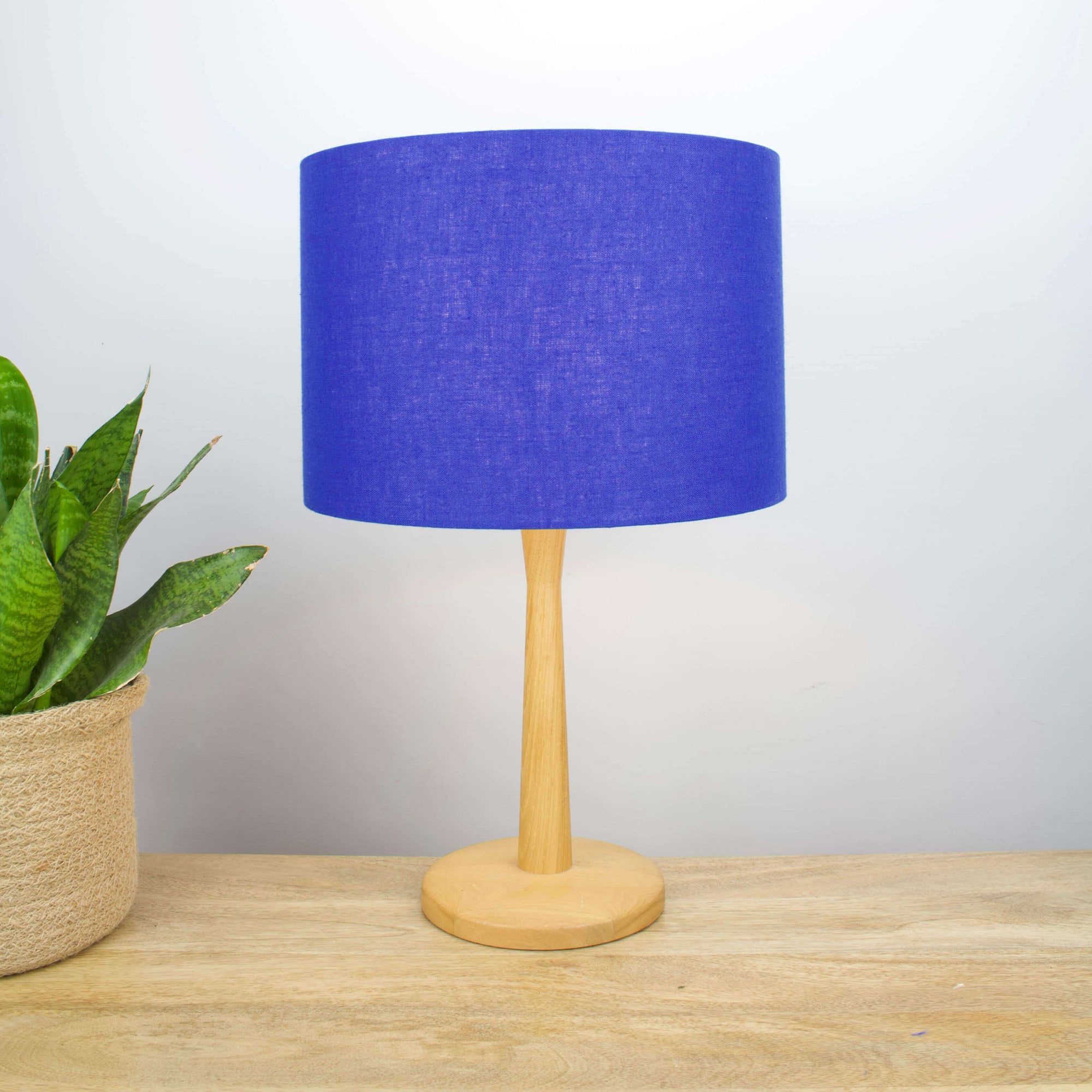 Royal Blue Linen Lampshade - Tropikala