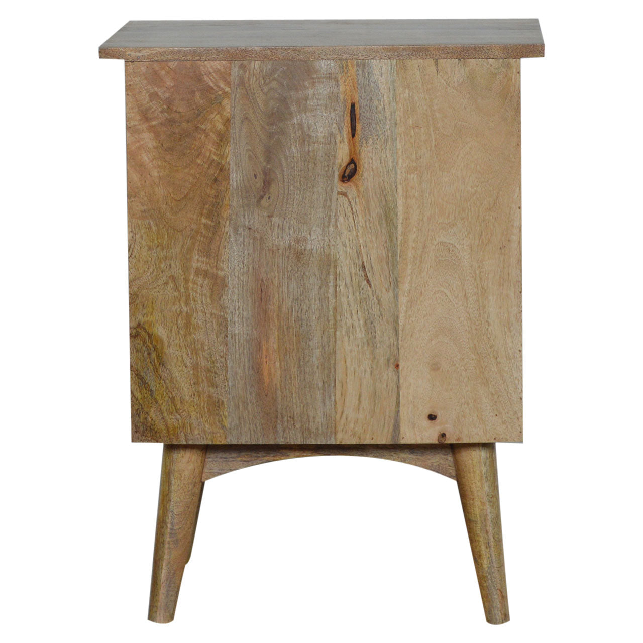 Mango Wood Bedside Table in Oak Finish