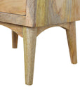 Mango Wood Bedside Table in Oak Finish