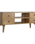 Odda Mango Wood TV Unit in Oak