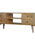 Odda Mango Wood TV Unit in Oak