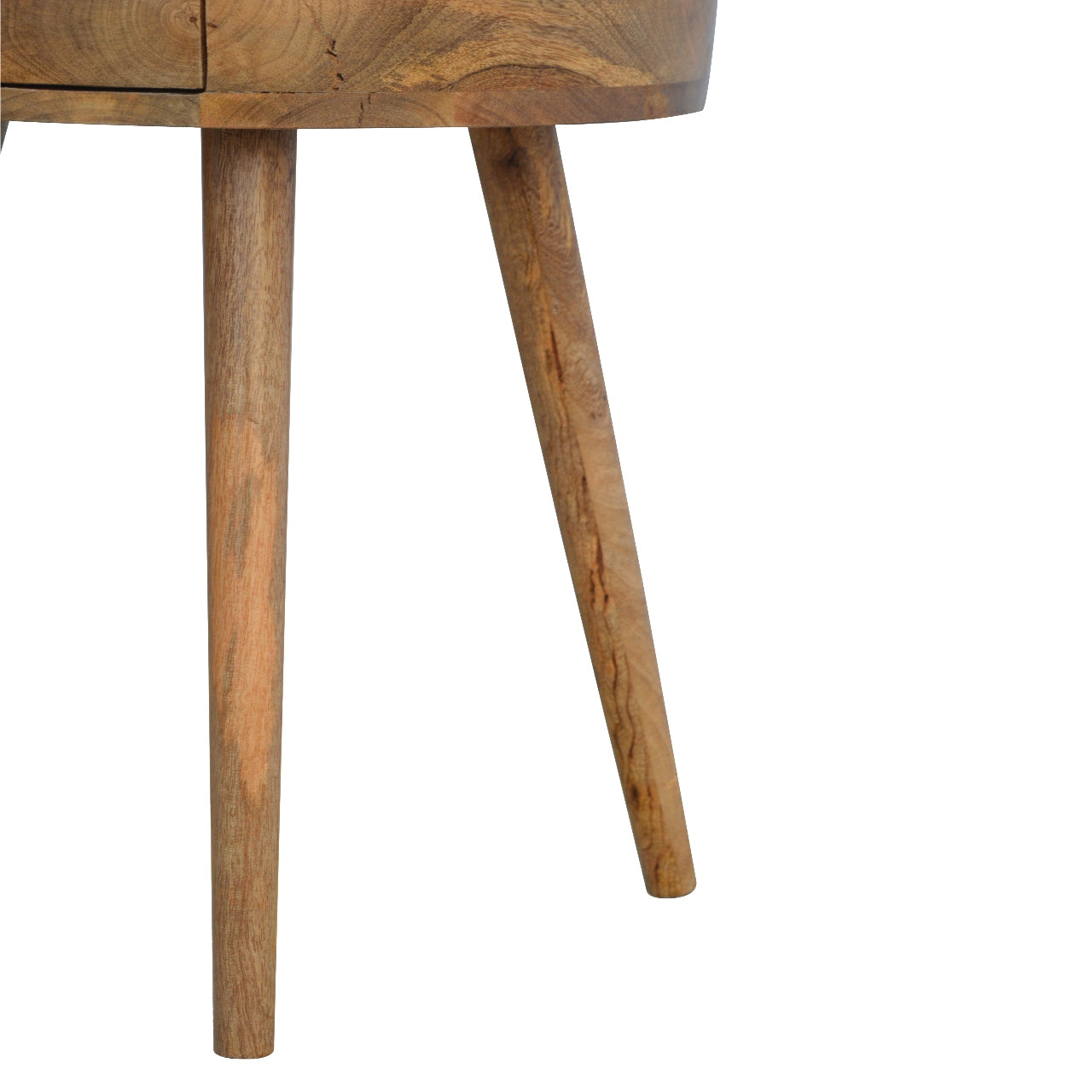 Oslo Oak Circular Bedside Table