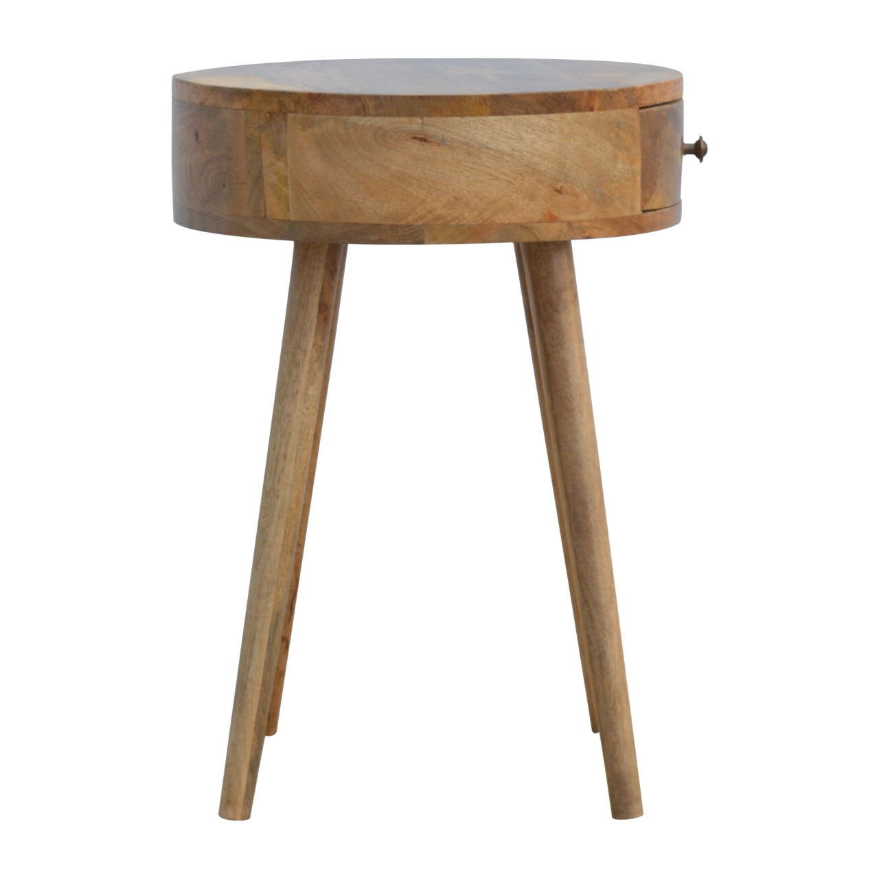 Oslo Oak Circular Bedside Table