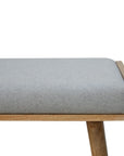 Jaya Grey Tweed Mango Wood Stool