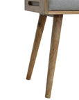 Jaya Grey Tweed Mango Wood Stool