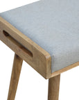 Jaya Grey Tweed Mango Wood Stool