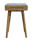 Jaya Grey Tweed Mango Wood Stool