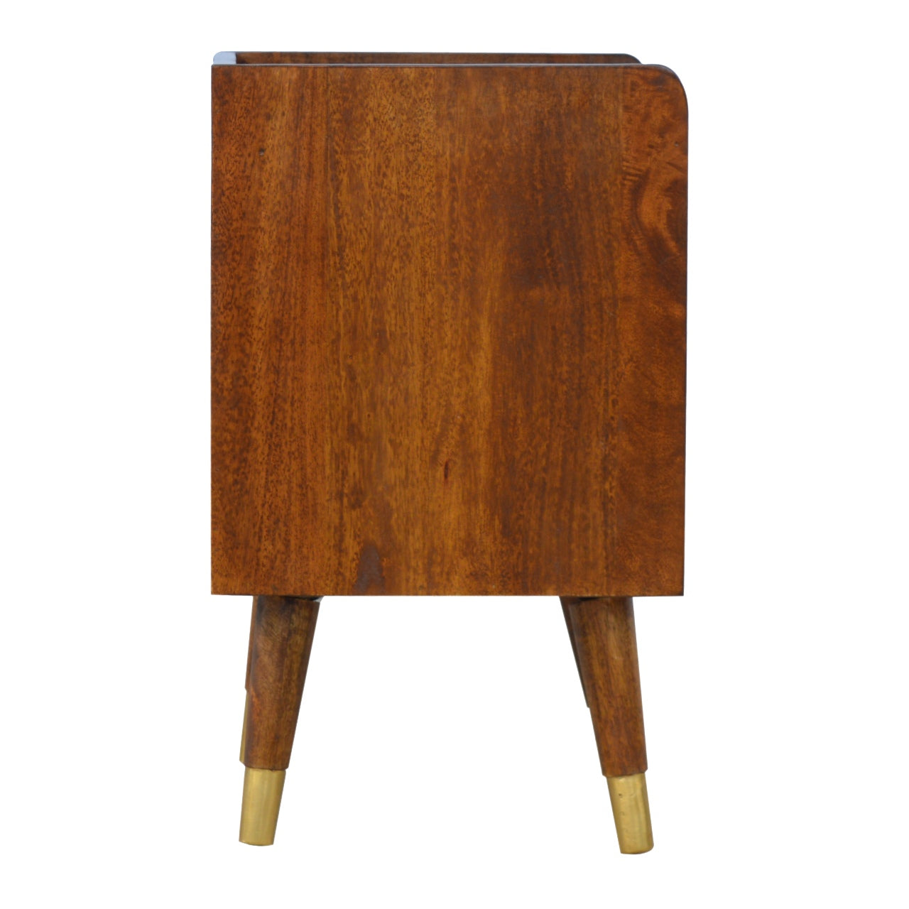 Manila Gold Bedside Table Single Drawer