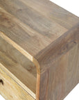 Kela Mango Wood Console Table with Two Drawers